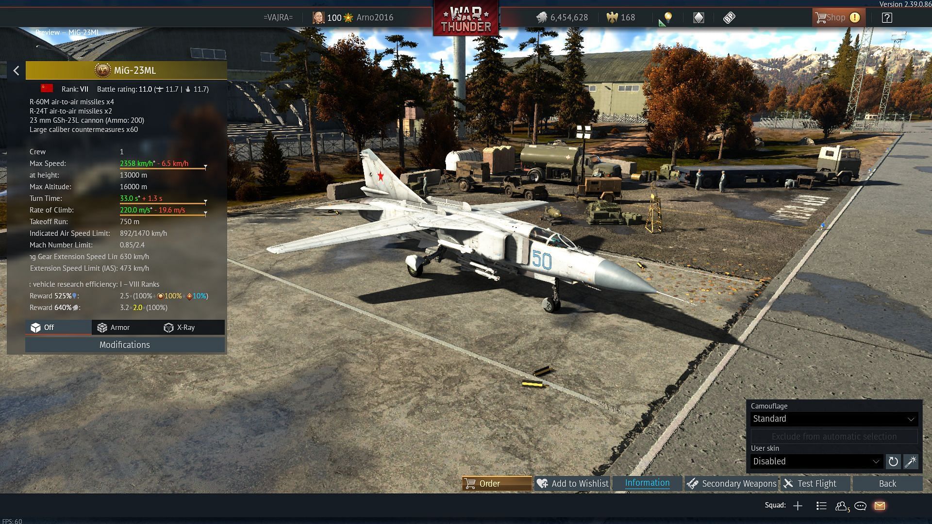 The MiG-23ML in War Thunder (Image via Gaijin Entertainment)