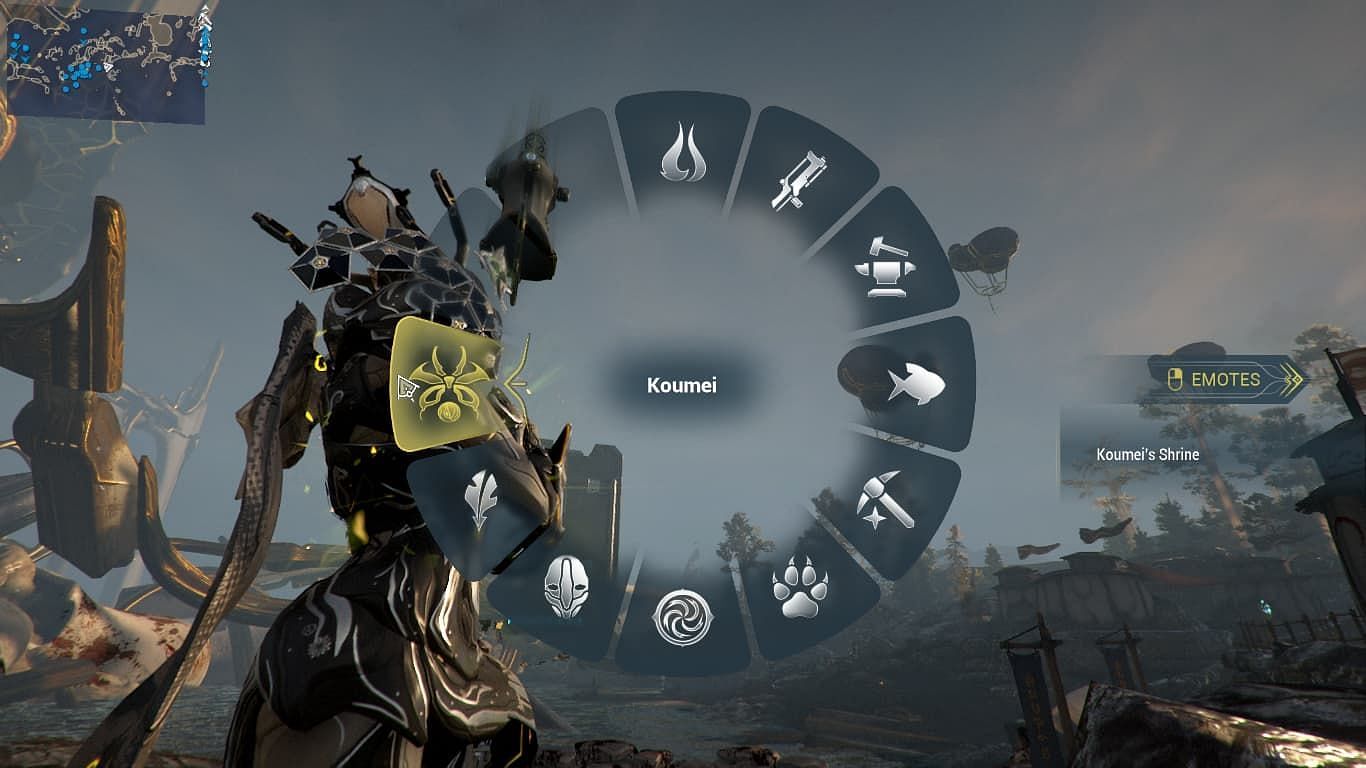 You can fast travel to Koumei&#039;s statue like so (Image via Digital Extremes)