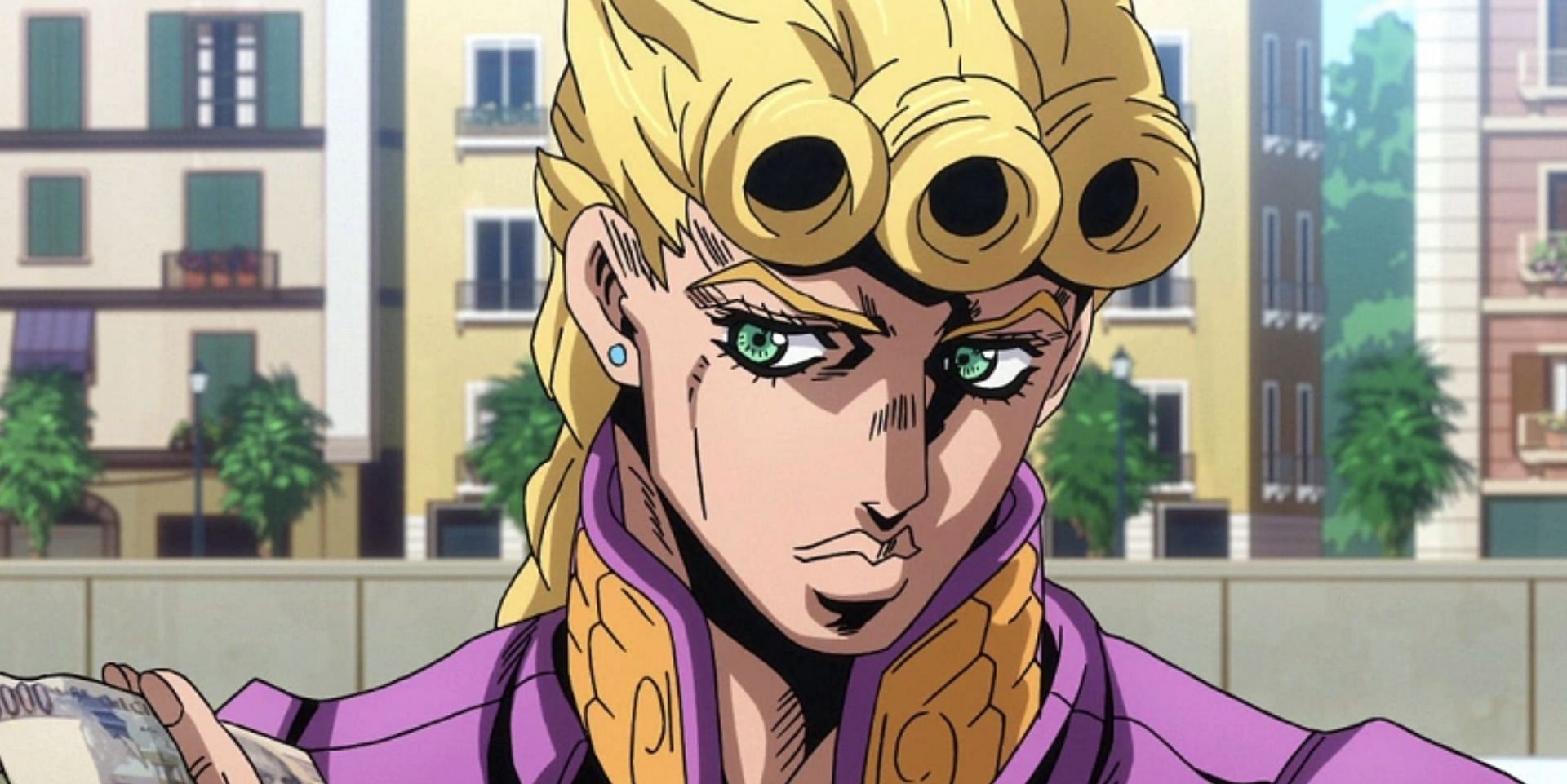 Giorno Giovanna as seen in anime (Image via David Production)