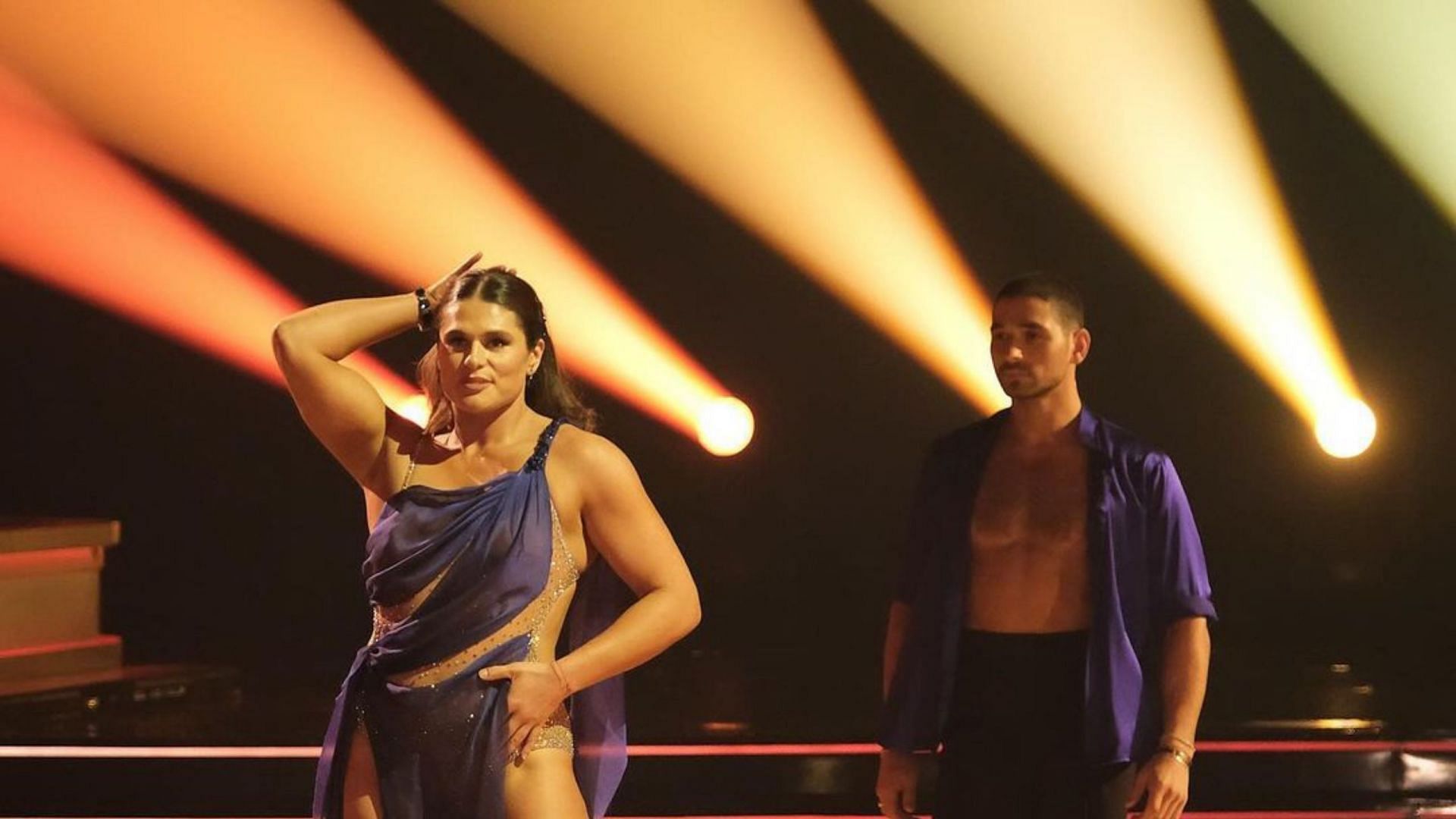 Ilona Maher performing at &#039;Dancing with the Stars&#039; with Alan Bersten [Image Source : Dancing with the Stars&#039; Instagram]