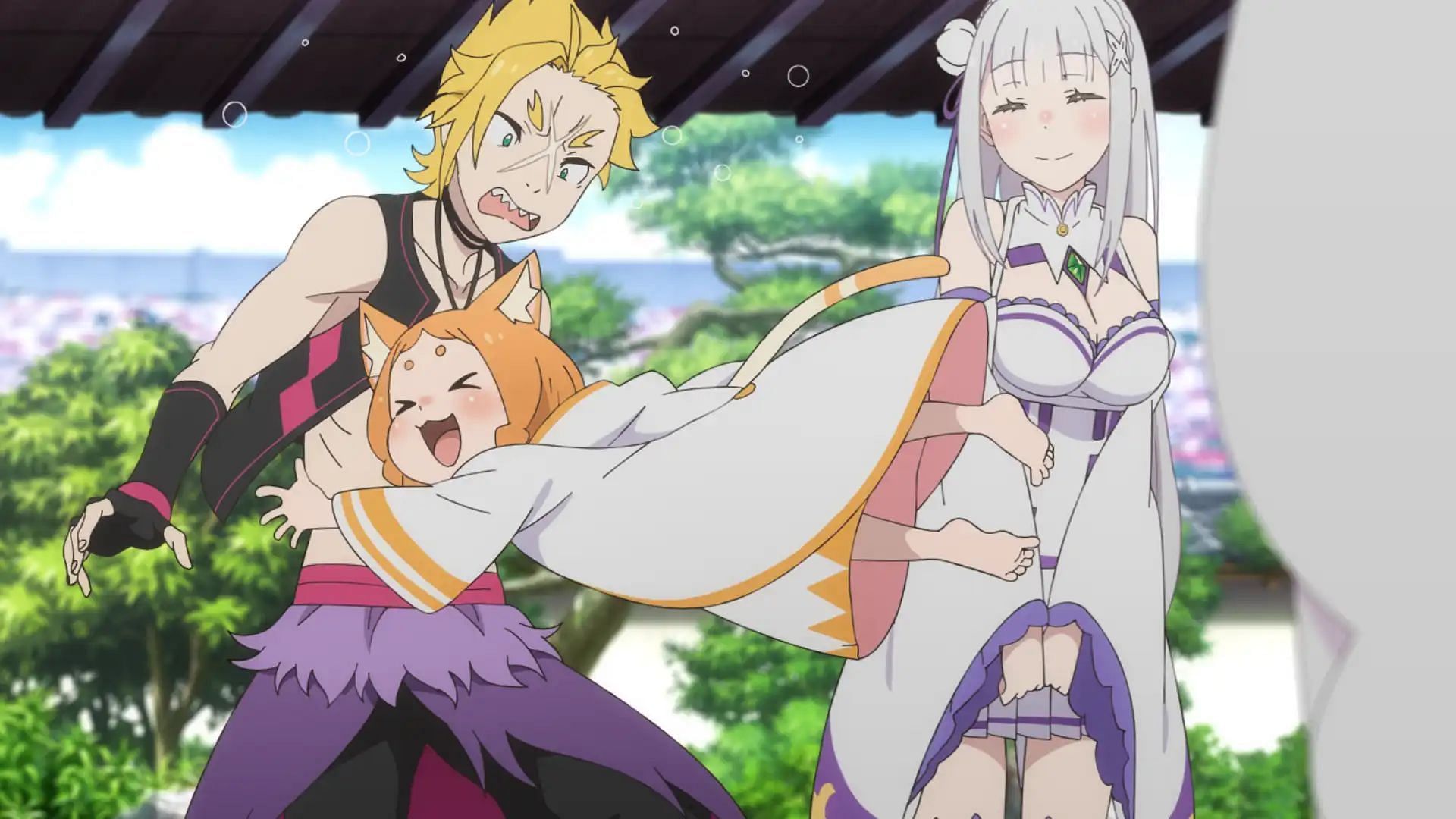 Emilia and Anastasia&#039;s camps pick up where they left off in Re:ZERO season 3 episode 1 (Image via White Fox)