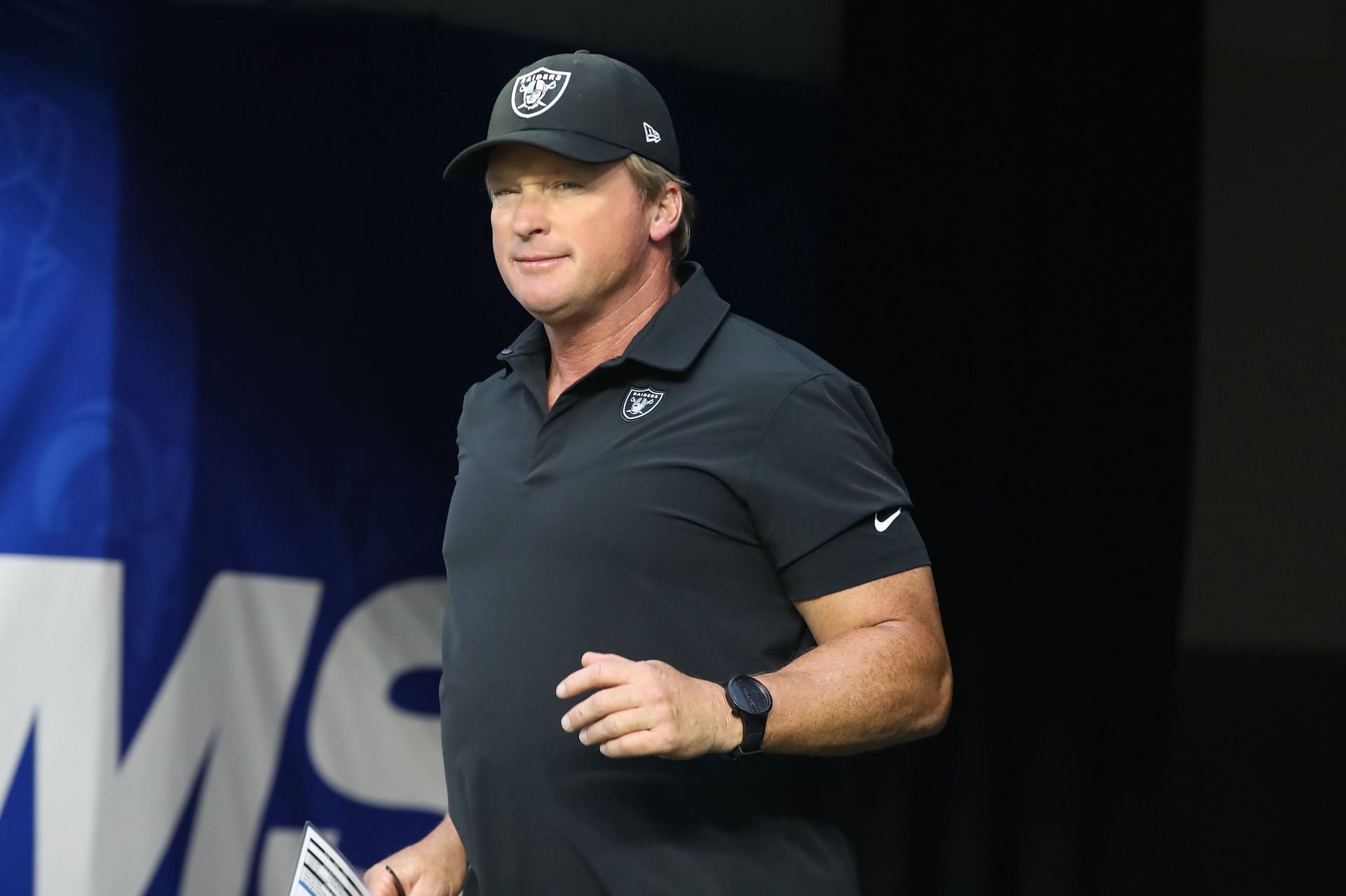 Jon Gruden at Preseason - Raiders at Rams - Source: Getty