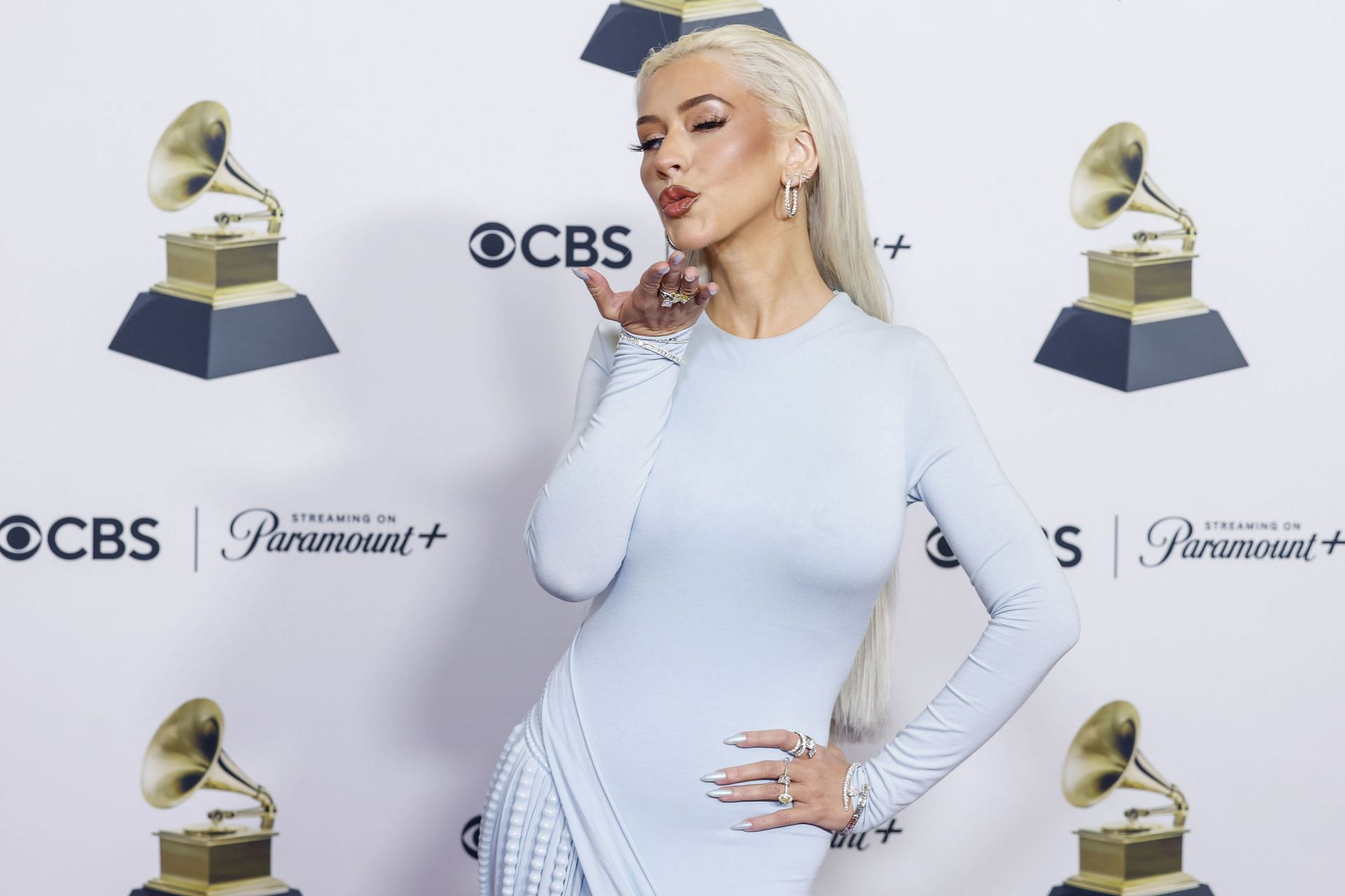 Christina Aguilera at the 66th GRAMMY AWARDS (Image via Getty)