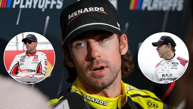 "Not all by chance": Ryan Blaney hails Denny Hamlin and Brad Keselowski for superspeedway supremacy
