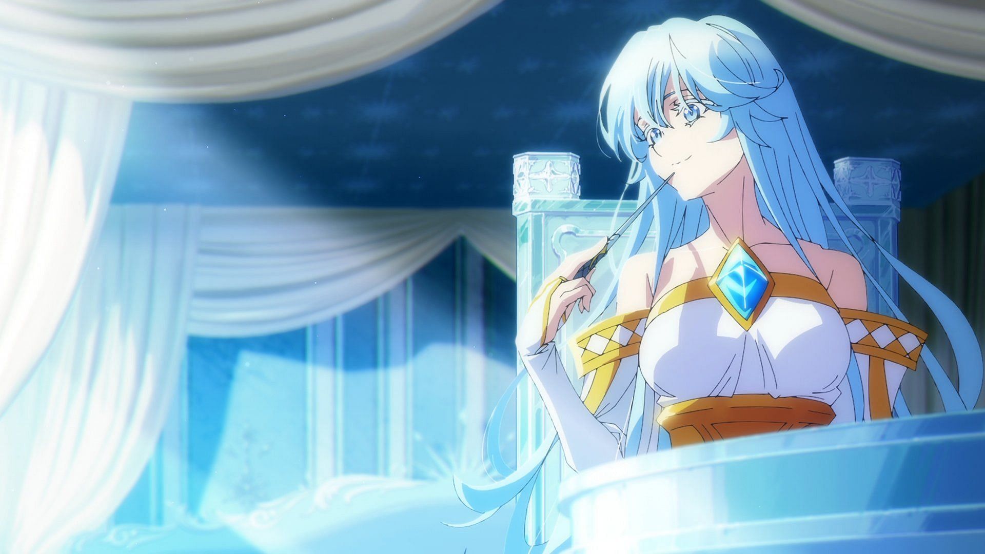 Elfaria, as seen in the anime (Image via Actas and Bandai Namco Pictures)