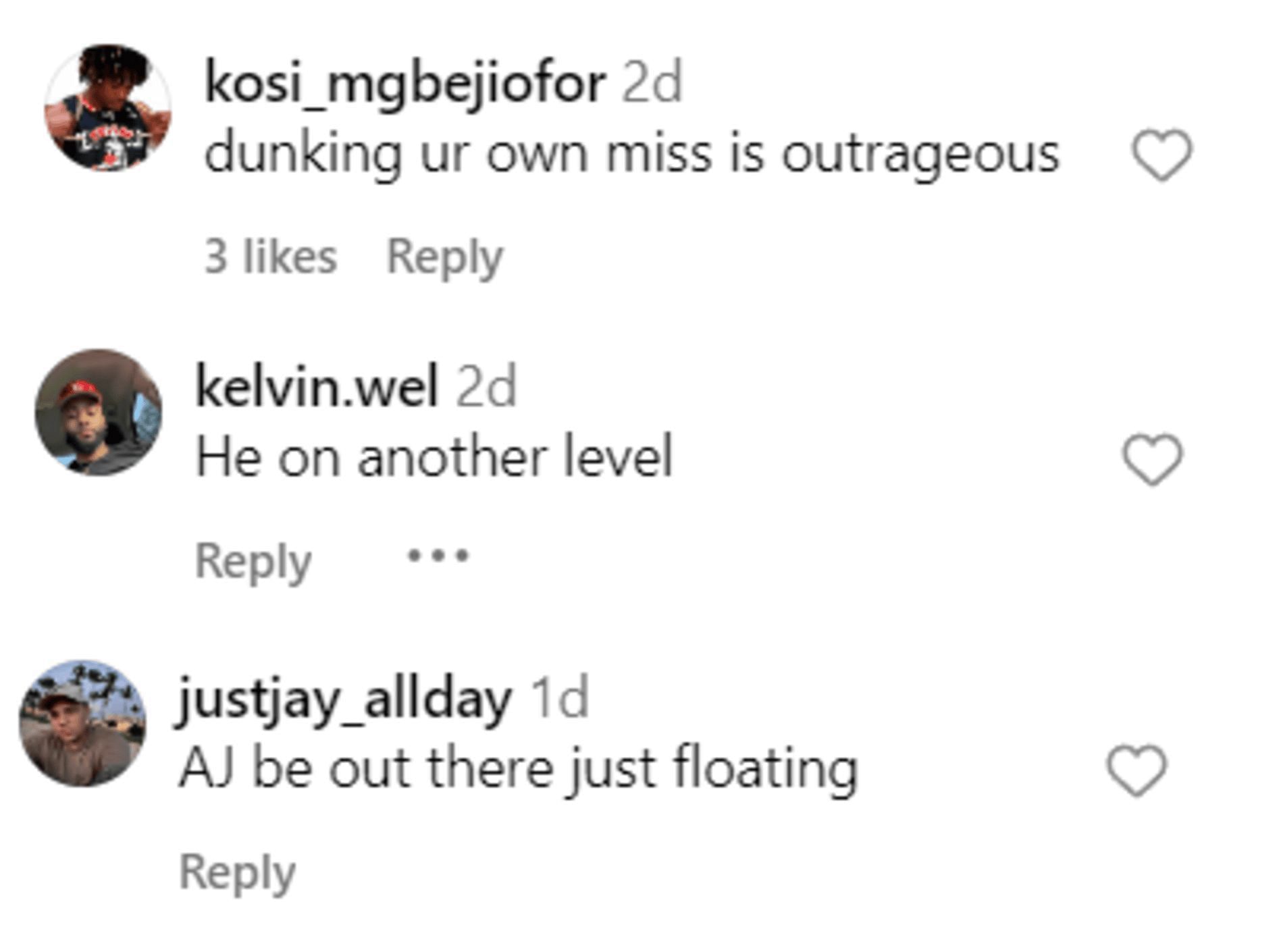 Fans react to AJ Dybantsa&#039;s performance vs. Florida Rebels (Source: Instagram/@slam_hs)