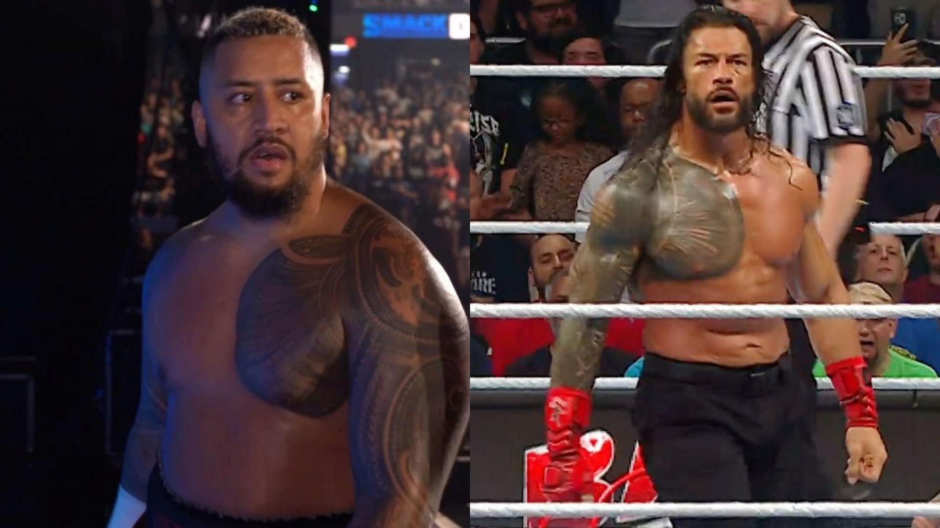 Solo Sikoa and Roman Reigns are fighting over leadership of The Bloodline (Images credit: WWE