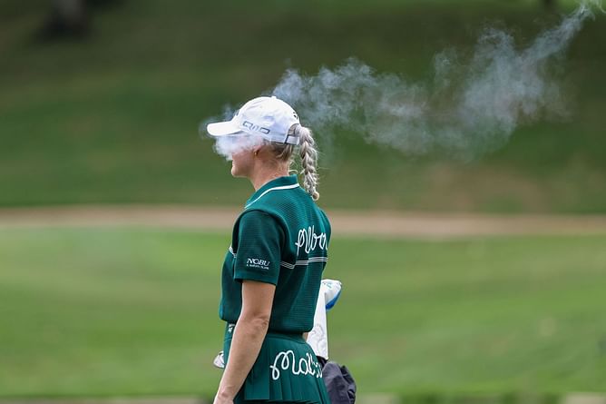 In pictures: Charley Hull shows off her Malbon outfit from the Maybank Championship