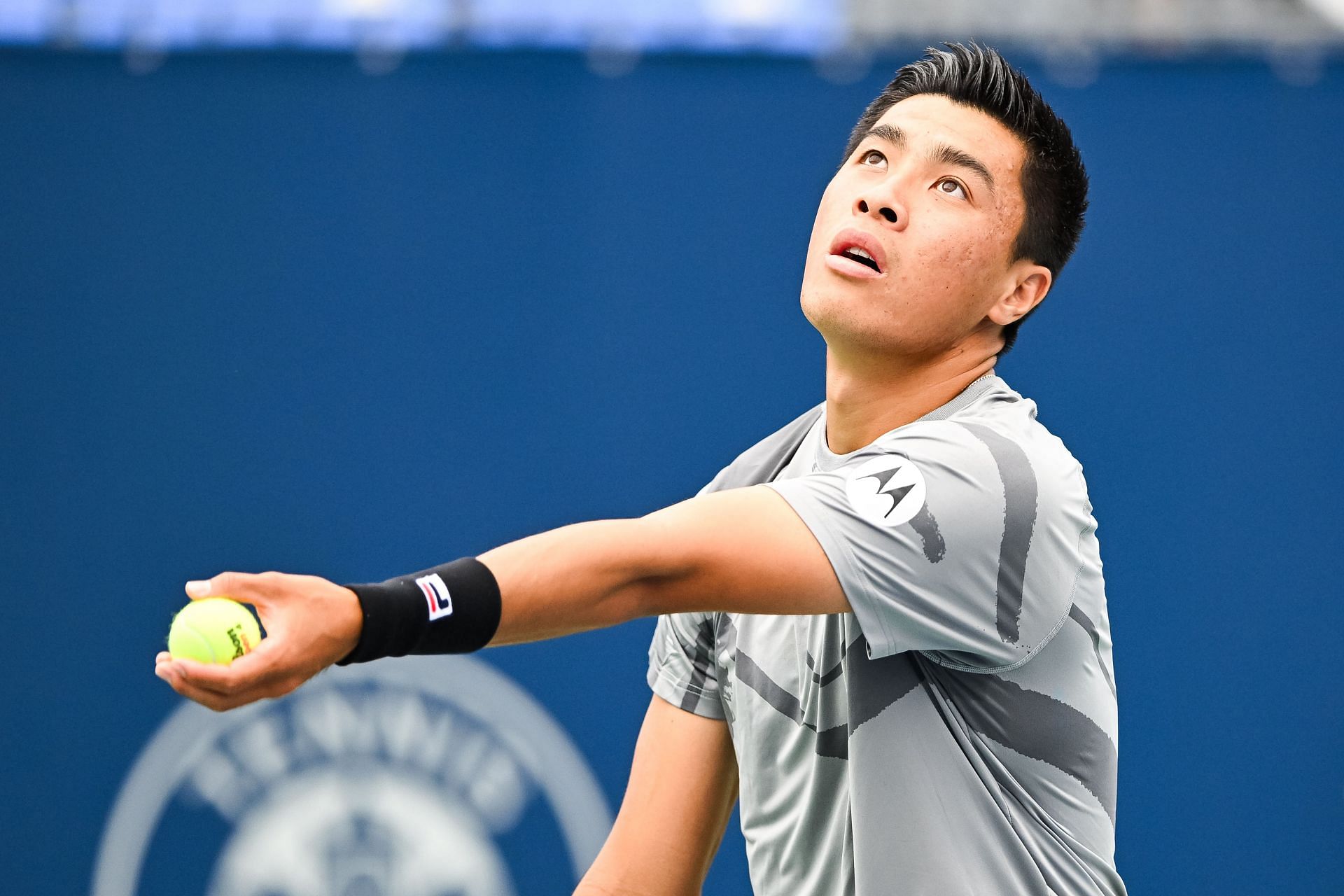 Brandon Nakashima in action at the 2024 National Bank Open (Picture: Getty)