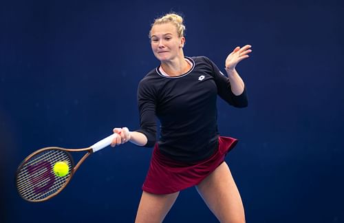 Katerina Siniakova in action at the 2024 China Open (Picture: Getty)