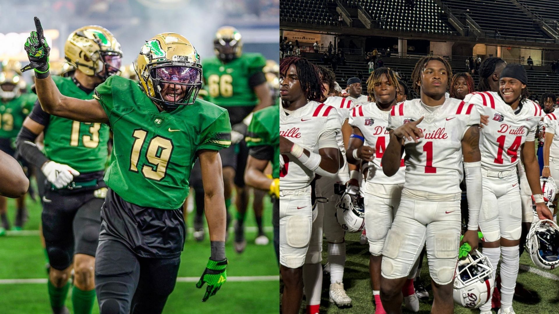 Duncanville vs DeSoto will take place on Friday (Images via Instagram/DeSoto and Twitter/Duncanville)