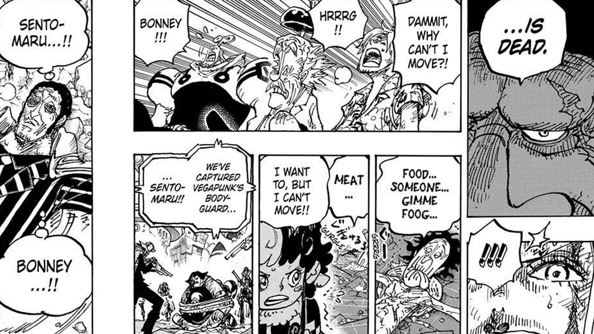 Kizaru fed Luffy to help his friends (Image via Shueisha)