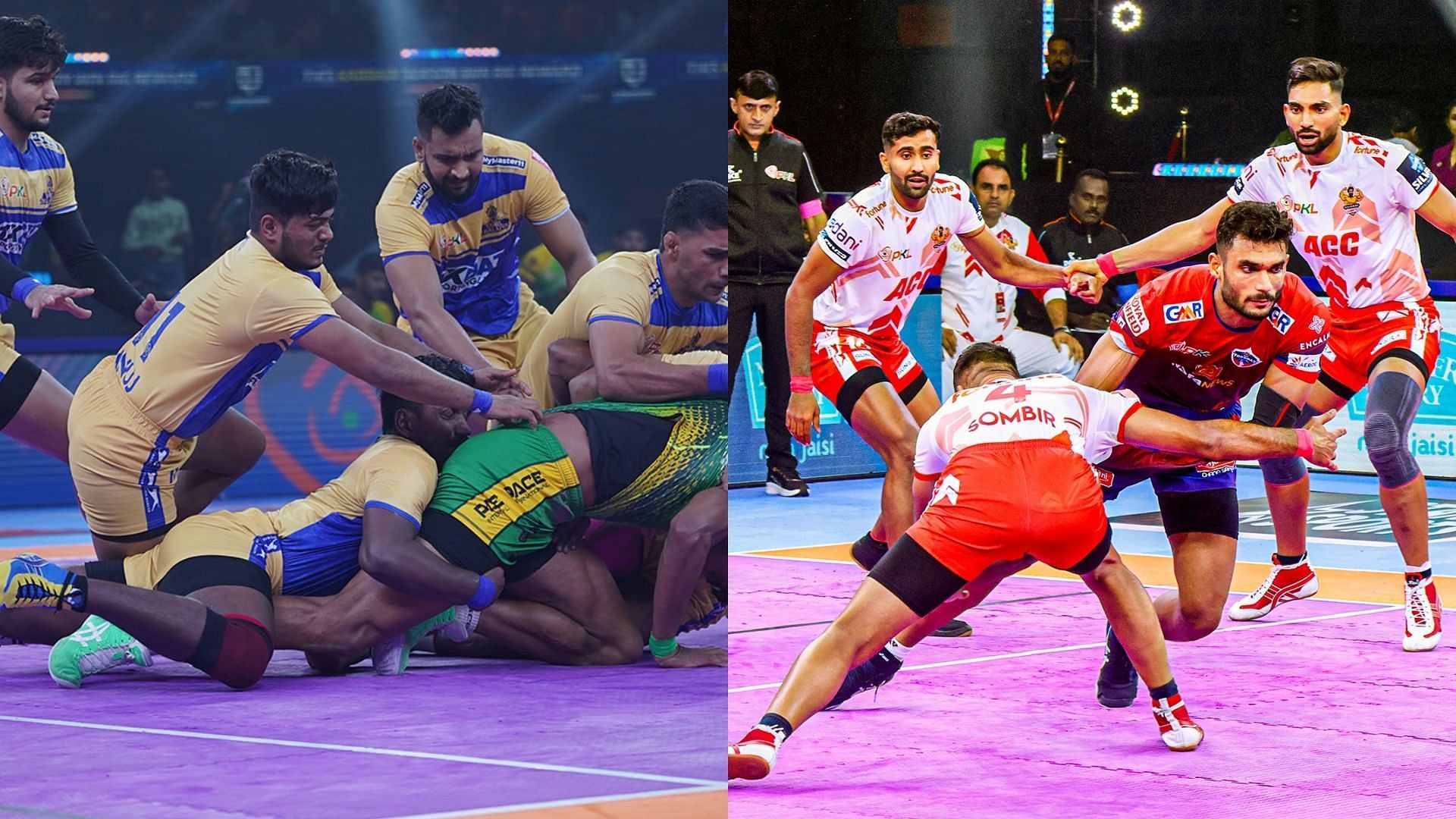 गुजरात जायंट्स बनाम तमिल थलाइवाज (Photo Credit- @GujaratGiants/@tamilthalaivas)