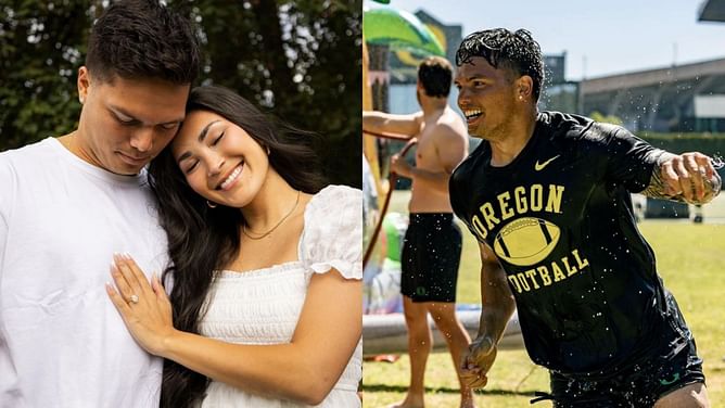 PHOTO: Dillon Gabriel’s fiancée dons unique outfit as Oregon secures 31-10 win against MI State