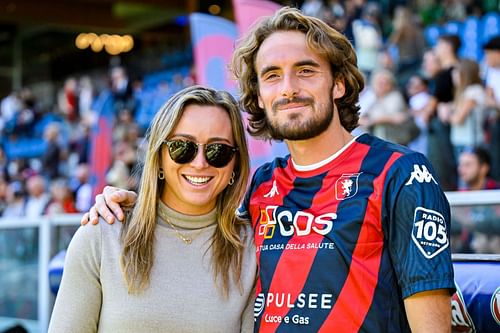 Paula Badosa and Stefanos Tsitsipas pictured together | Image Source: Getty