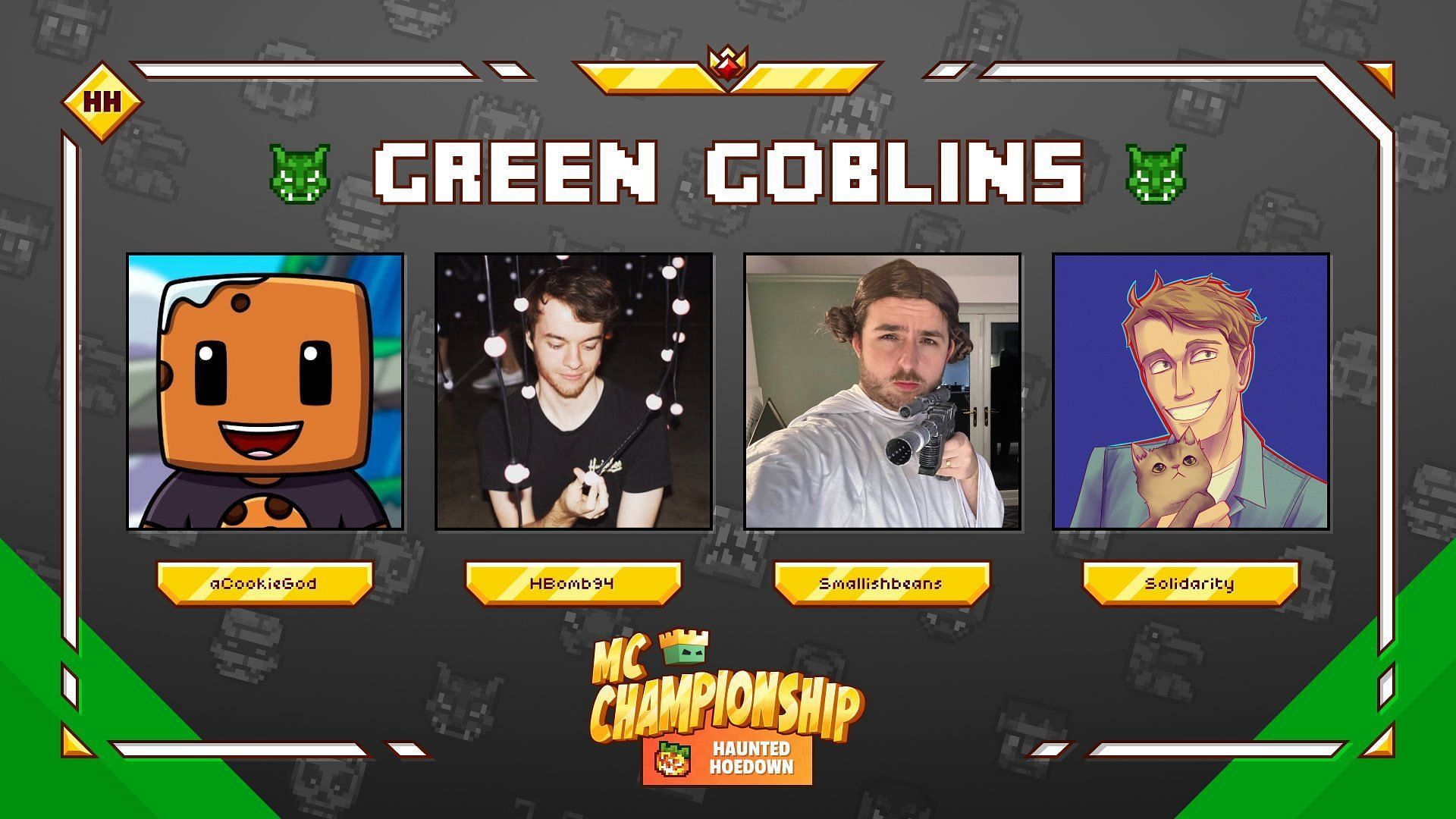 Green Goblins contains two MCC veterans and SMP specialists (Image via MCChampionship_)