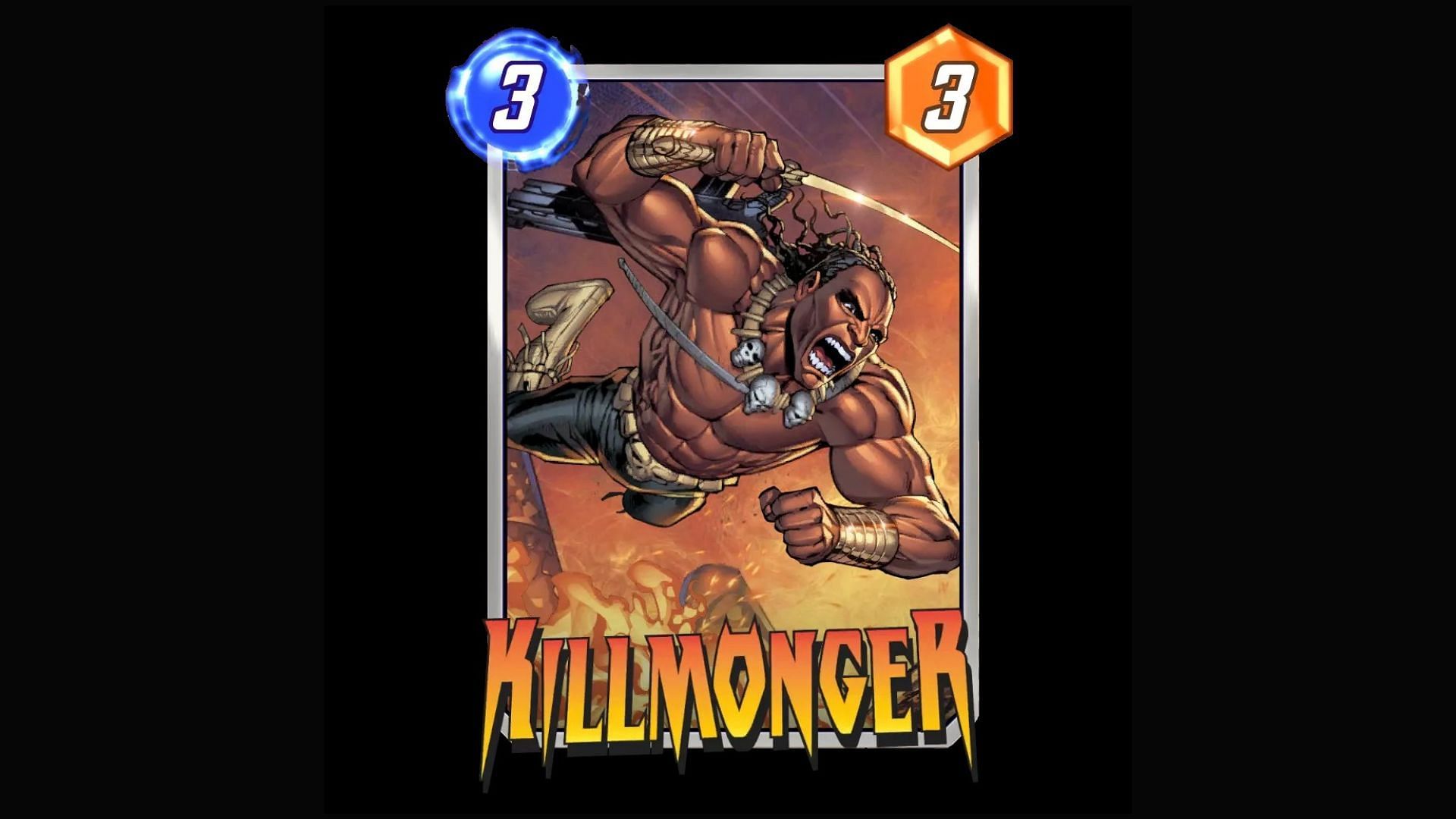 In the current meta, where Sunspot and Nebula are dominant, Killmonger is still a three-point three-cost card that can ruin any strategy with its play (Image via Nuverse)