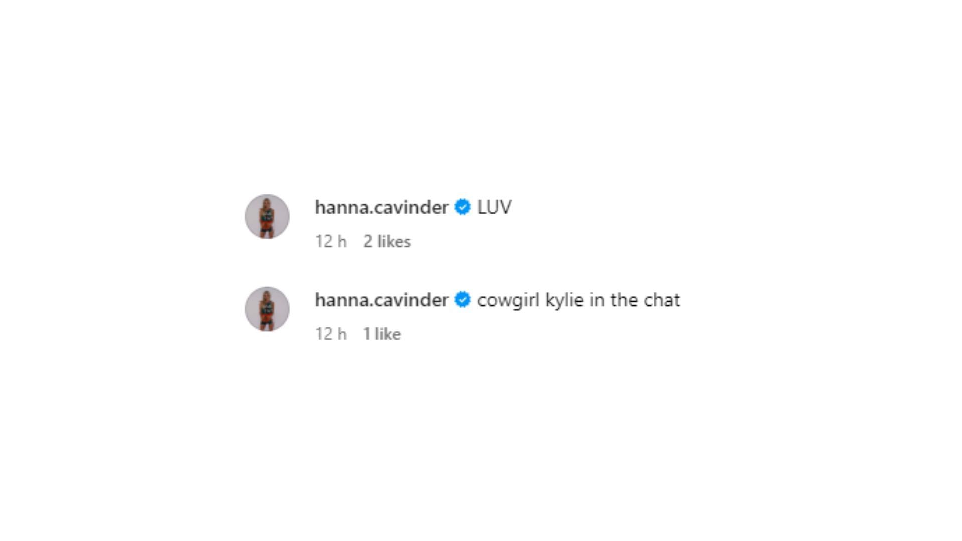 “Cowgirl Kylie In The Chat”: Hanna Cavinder Reacts To Carson Beck’s ...