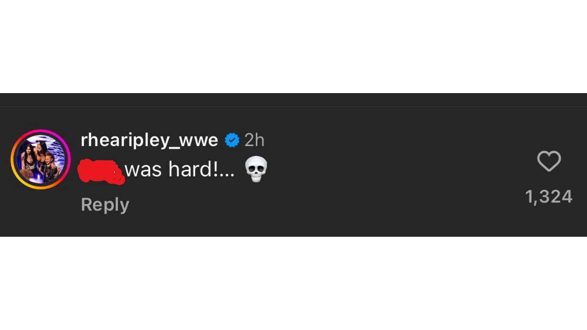 Rhea Ripley commented on losing a burger-eating challenge to Buddy Matthews [Source: Matthews&#039; Instagram reel]