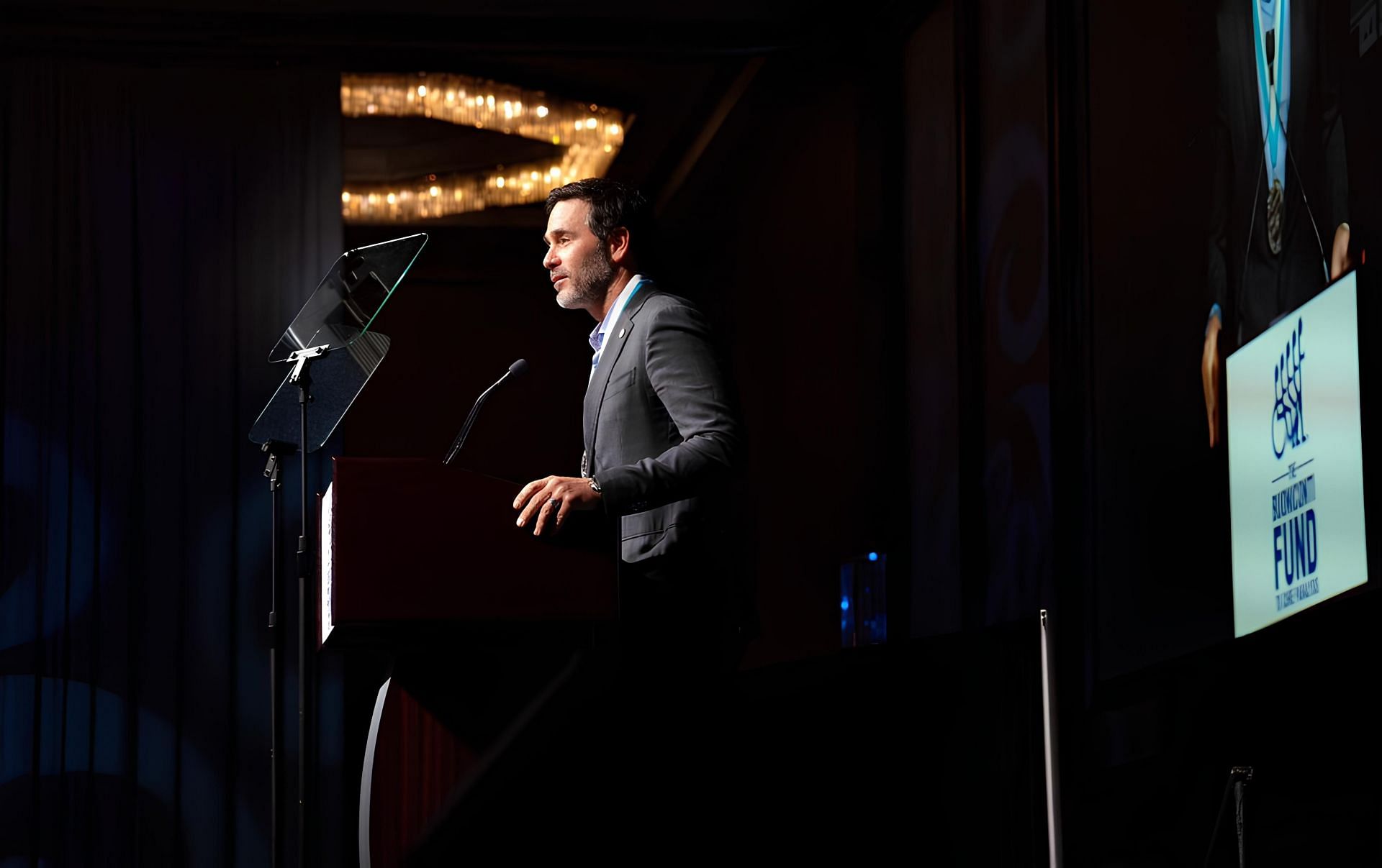 NASCAR Hall of Famer Jimmie Johnson at the 39th annual Sports Legend Dinner 