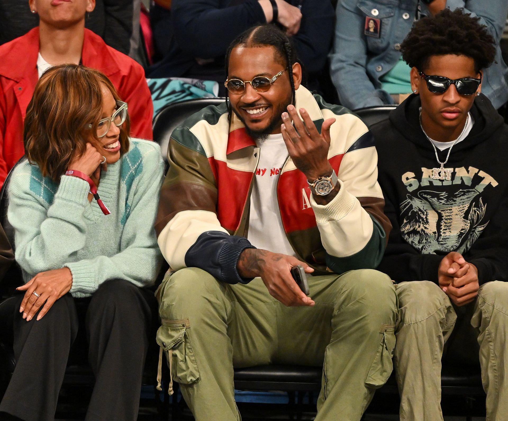 Celebrities attend Las Vegas Aces v New York Liberty - Source: Getty