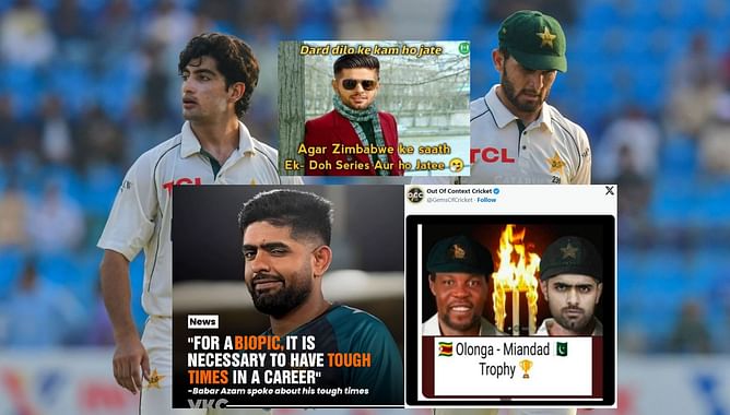 "For a biopic, it is necessary to have tough times in a career"- Top 10 funny memes as Babar Azam gets dropped for remainder of PAK vs ENG 2024 Tests