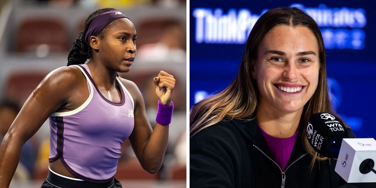 Coco Gauff and Aryna Sabalenka in the China Open - Source: Getty 