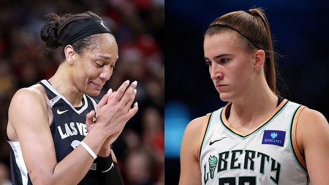 Fans take digs at A'ja Wilson after Sabrina Ionescu's clutch Game 2 performance: "Her white privilege put her over the top"