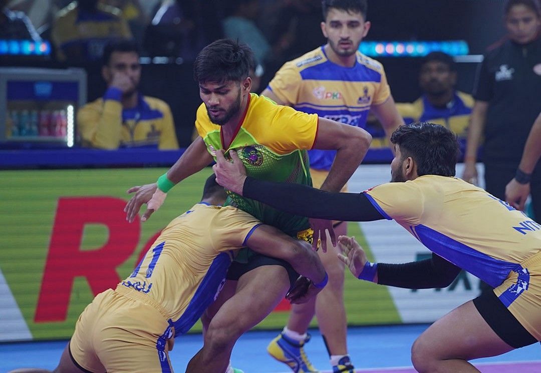 पटना पाईरेट्स vs तमिल थलाइवाज (Photo Credit - @ProKabaddi)