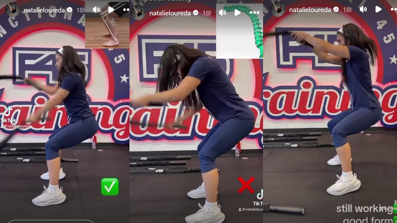 Screenshots of Loureda's Instagram Story (Images from - Instagram.com/@natalieloureda IG Stories)