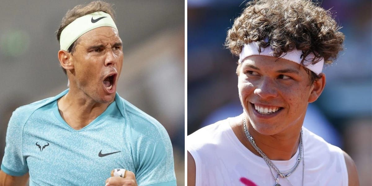 Rafael Nadal (L) &amp; Ben Shelton (R) (Image source: GETTY)