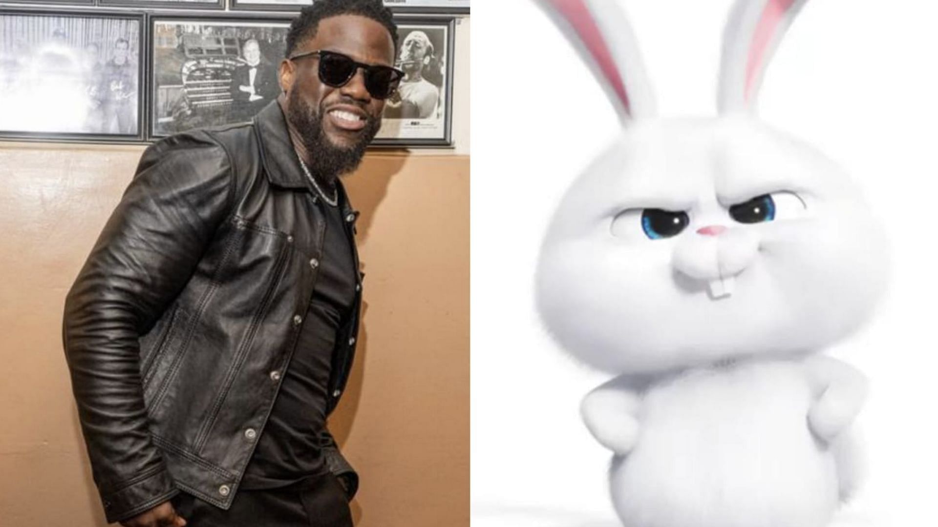 Kevin Hart and Snowball (Image via Instagram / kevinhart4real / secretlifeofpets)