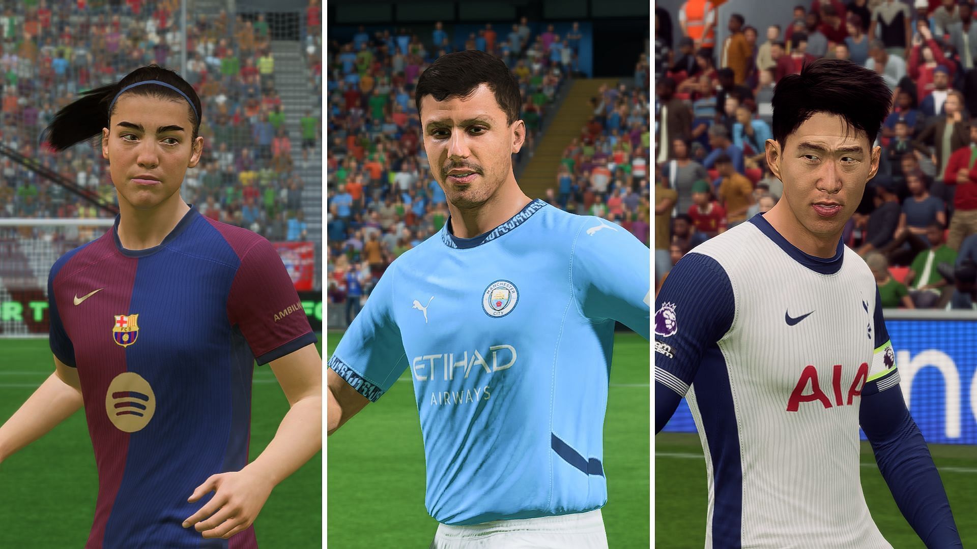 List of top 10 players with the best long-shot attribute (Image via EA Sports)