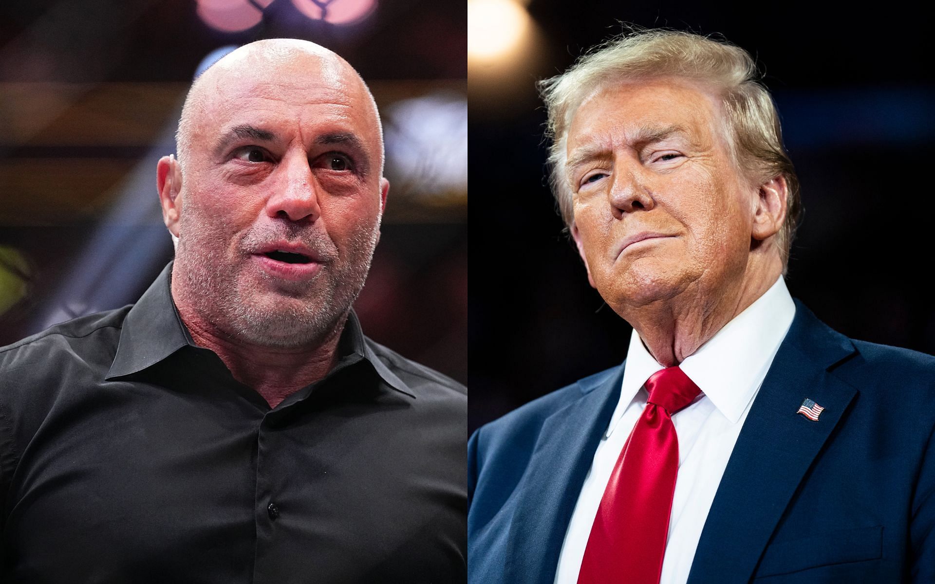 Joe Rogan (left) and Donald Trump (right) are both regarded as prominent figures in the pop culture realm, particularly in the United States of America [Images courtesy: Getty Images]