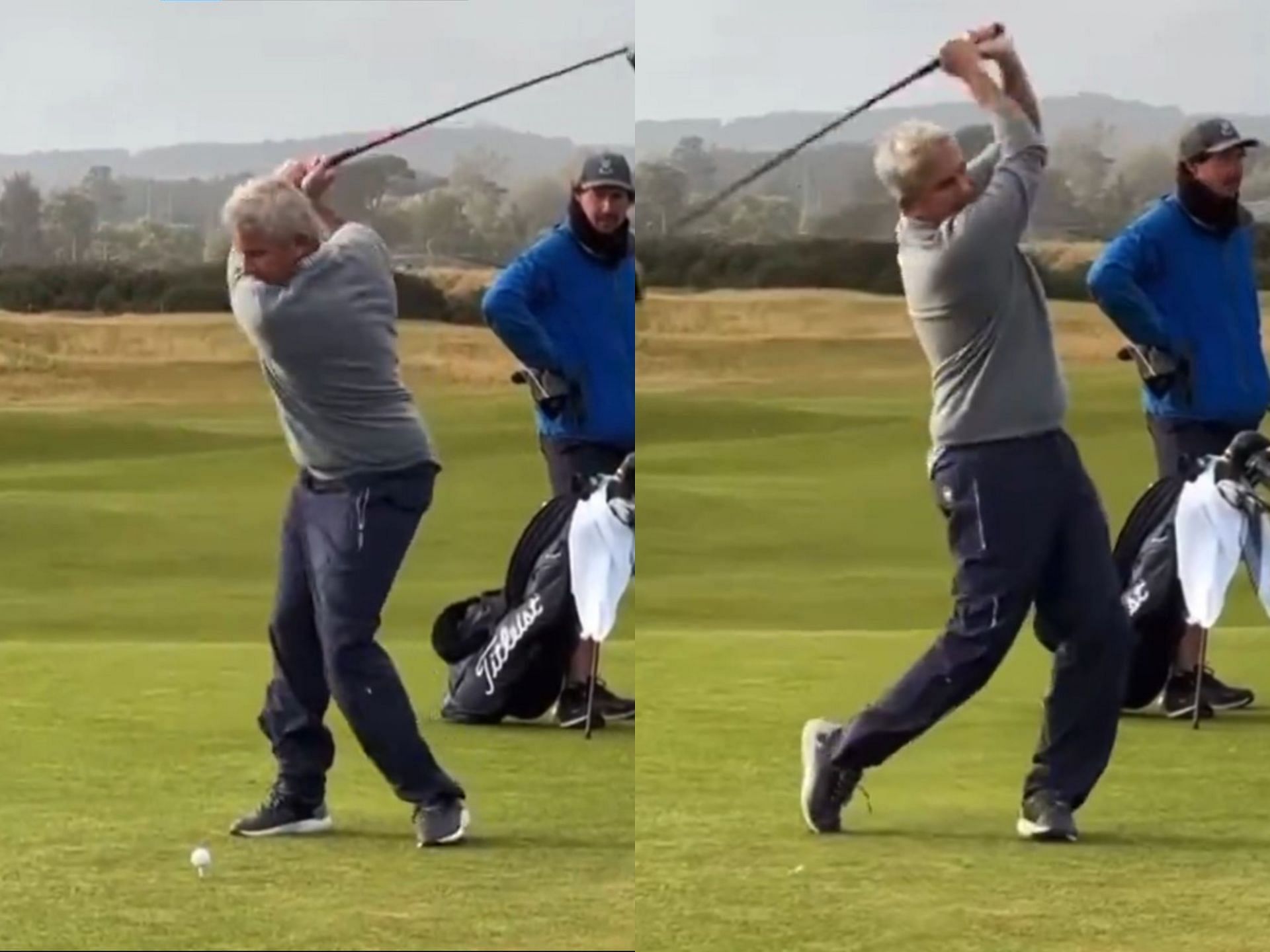 Jay Monahan practices ahead of Alfred Dunhill Links Championship (Image via x@TheTodaysGolfer)