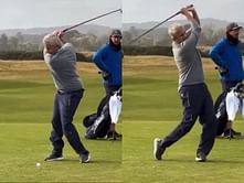 WATCH: Jay Monahan plays a round of golf with Billy Horschel