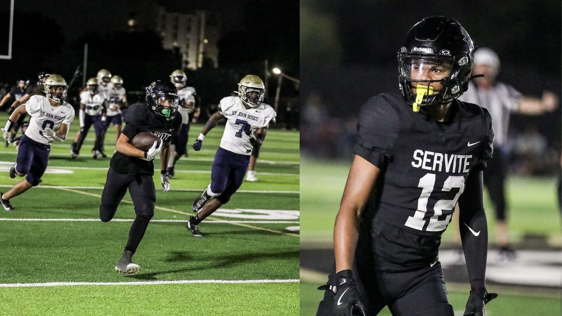 Servite High School (Images via Instagram/Servite Football)