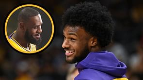 Bronny James cracks up reporters with hilarious remark about playing with LeBron James