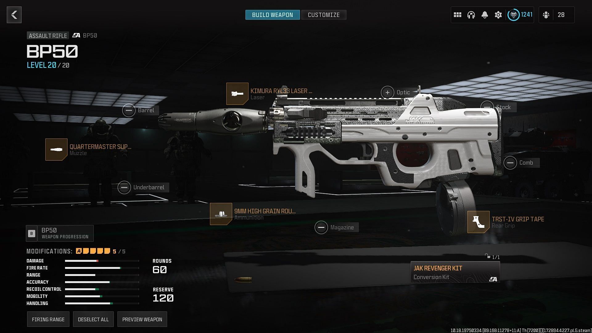 Building the best BP50 movement loadout in Warzone&#039;s Rebirth Island in Season 6 (Image via Activision)