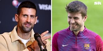 "He's a good-looking guy but he's married, you know that, right?" - When Novak Djokovic joked about his meeting with Gerard Pique at Shanghai Masters