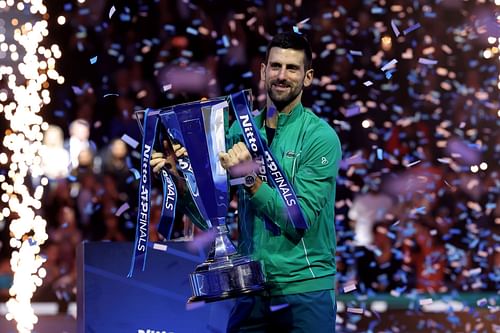 Novak Djokovic at the ATP Finals 2023. (Photo: Getty)