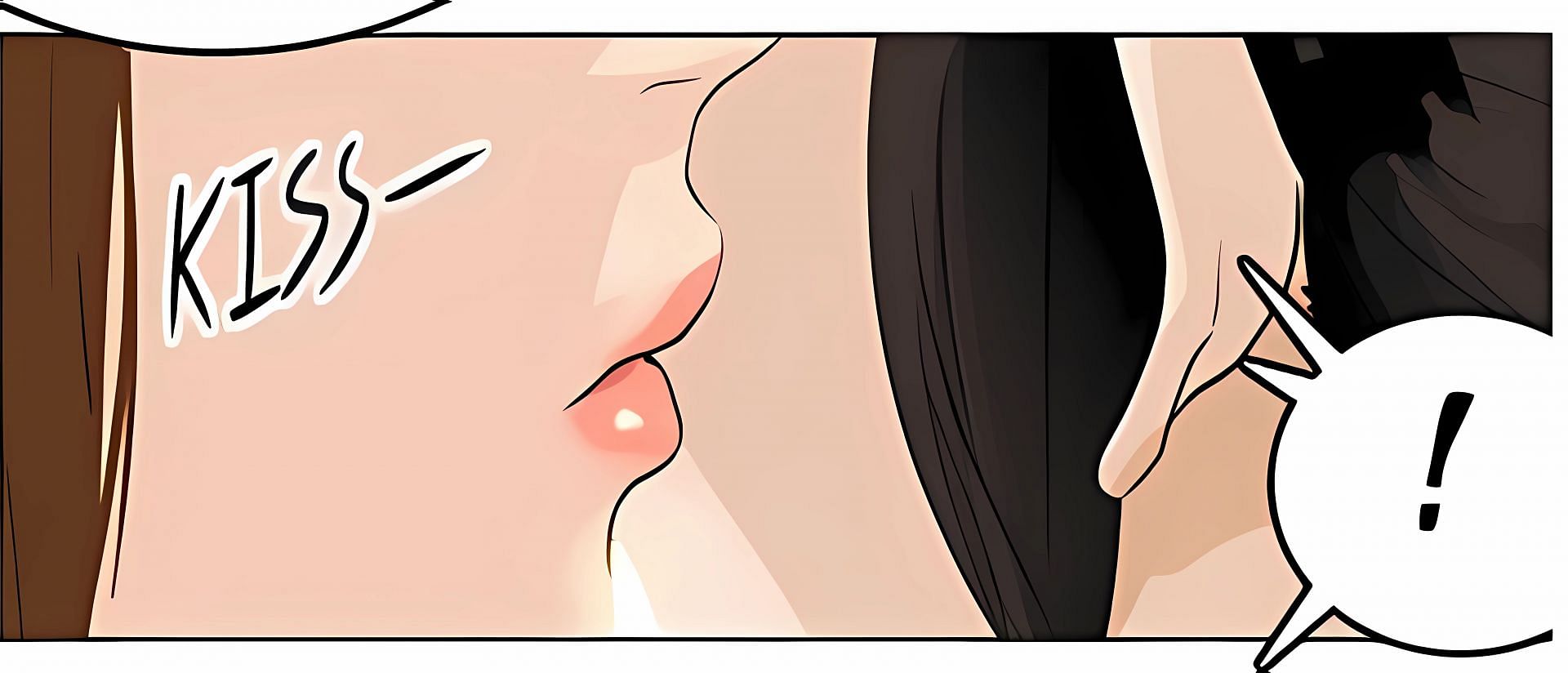 Endorsi kissing Bam on the cheek (Image via SIU/Young Com, Naver Webtoon)