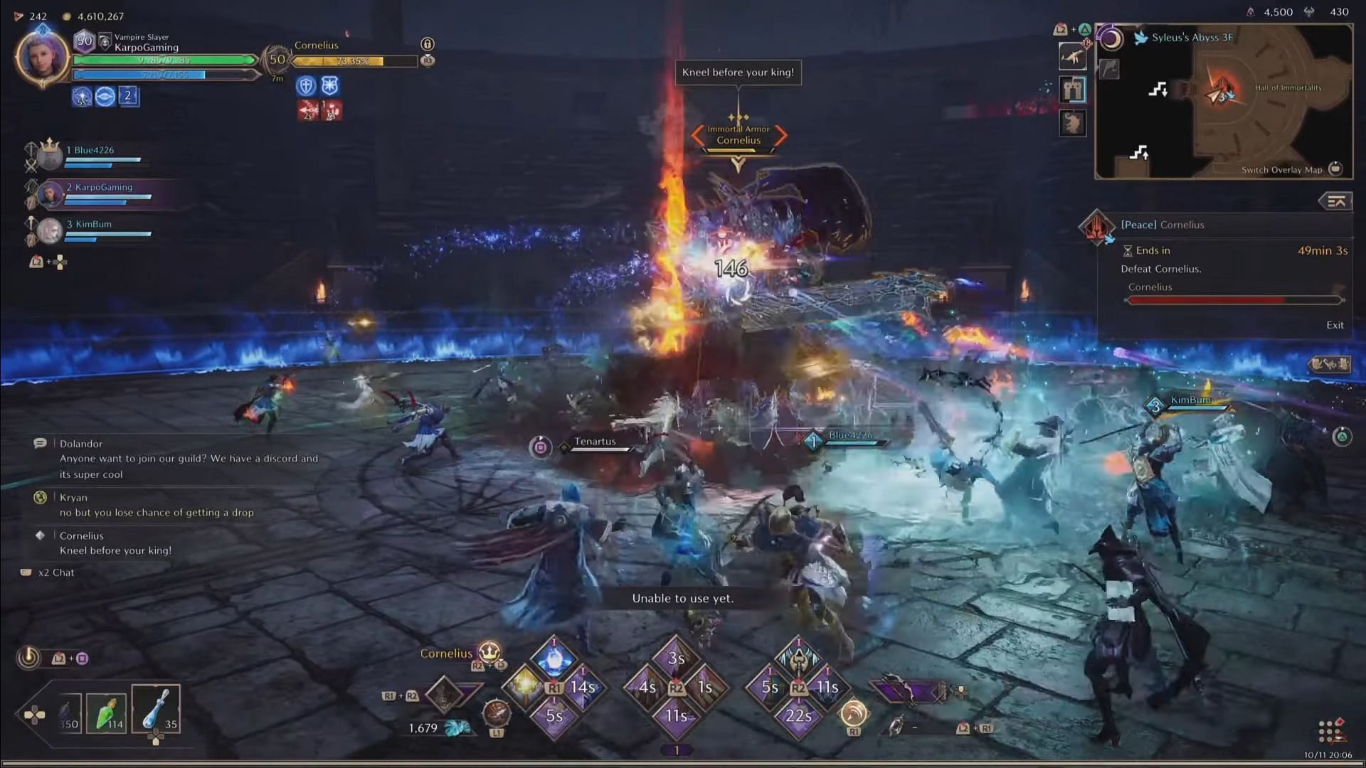 Cornelius is a strong boss monster (Image via NCSoft || YouTube: Karpo Gaming)