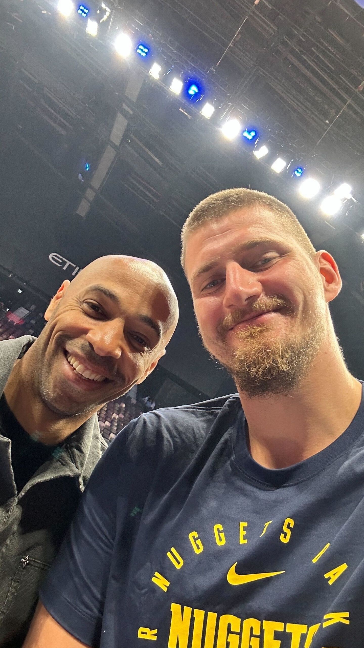 Nikola Jokic with Henry (Image Credits: X/Denver Nuggets)