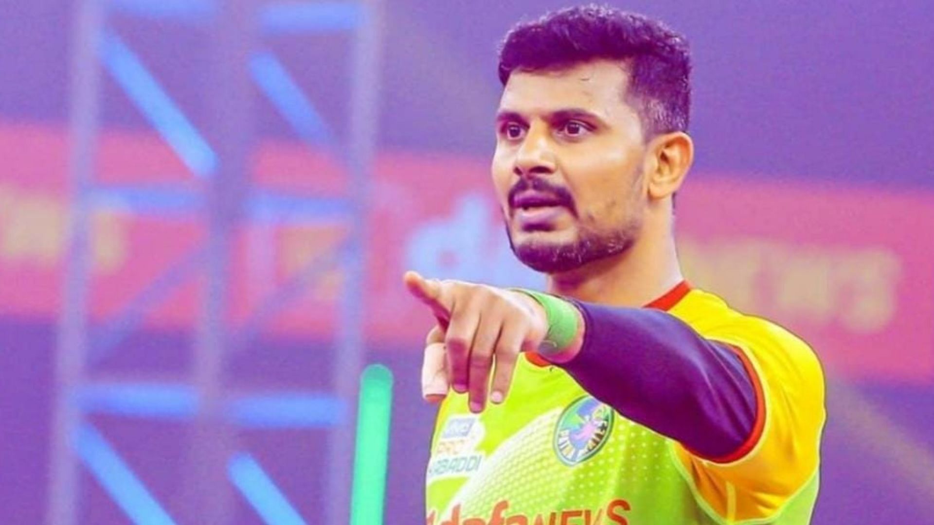 Prashanth Kumar Rai in action for Patna Pirates (Image Credits: Prashanth Kumar Rai/IG)