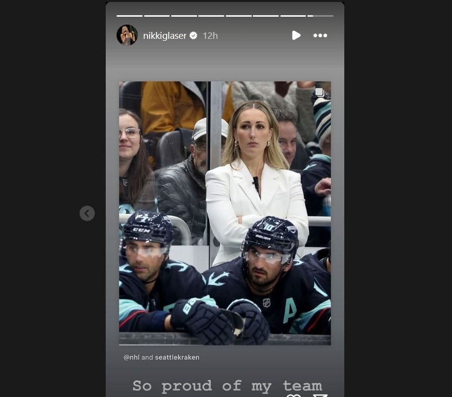 Comedian Nikki Glaser mistaken for Kraken coach Jessica Campbell