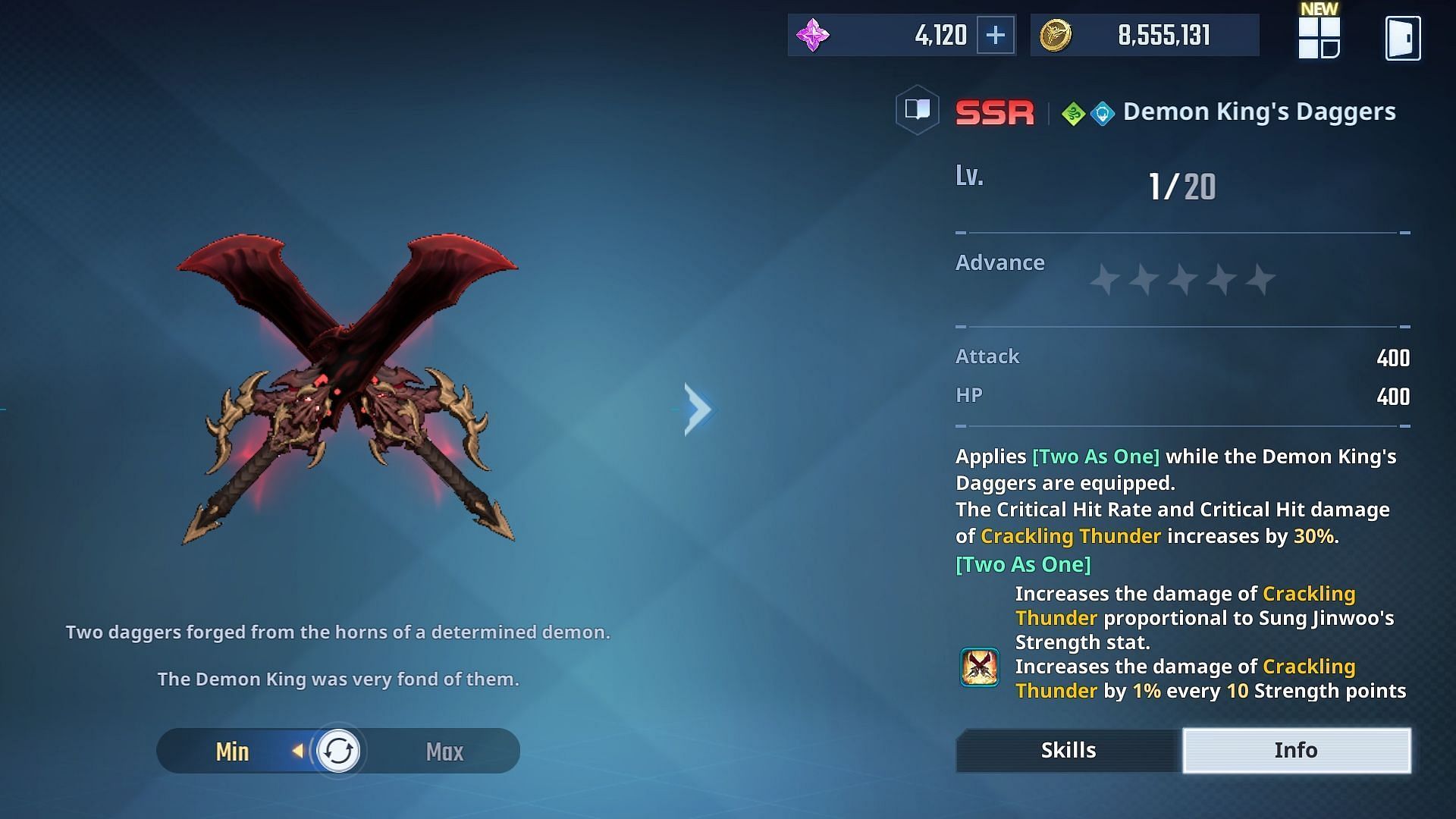 Passive effect of the weapon (Image via Netmarble)