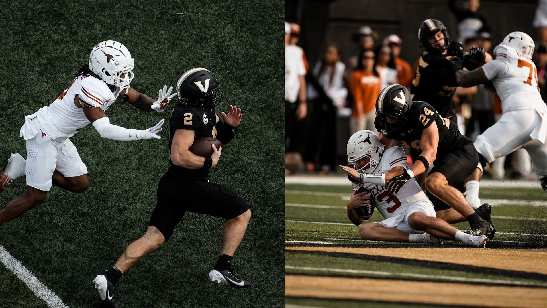 The Vanderbilt and Texas teams (Vanderbilt IG handle)