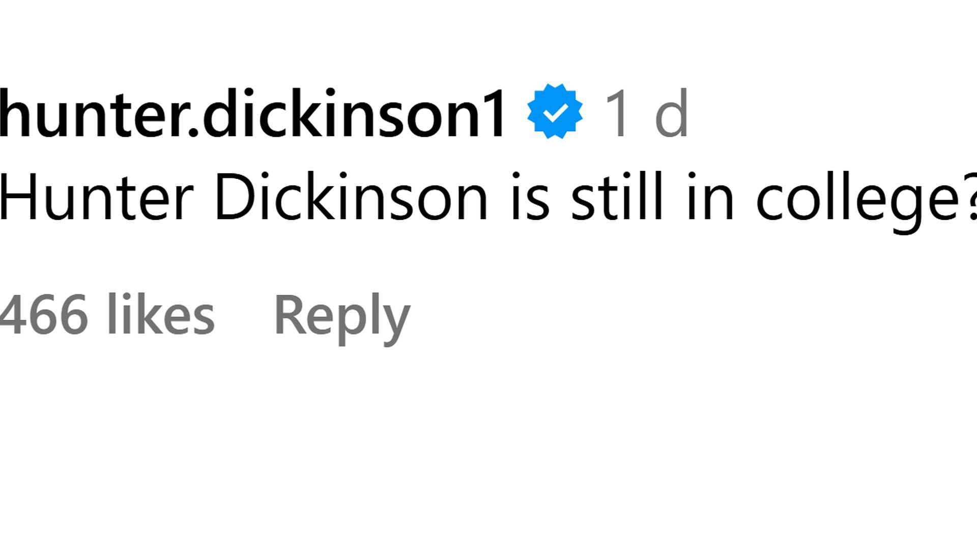 Hunter Dickinson took a dig at himself after March Madness&#039; ratings of big men in college basketball.