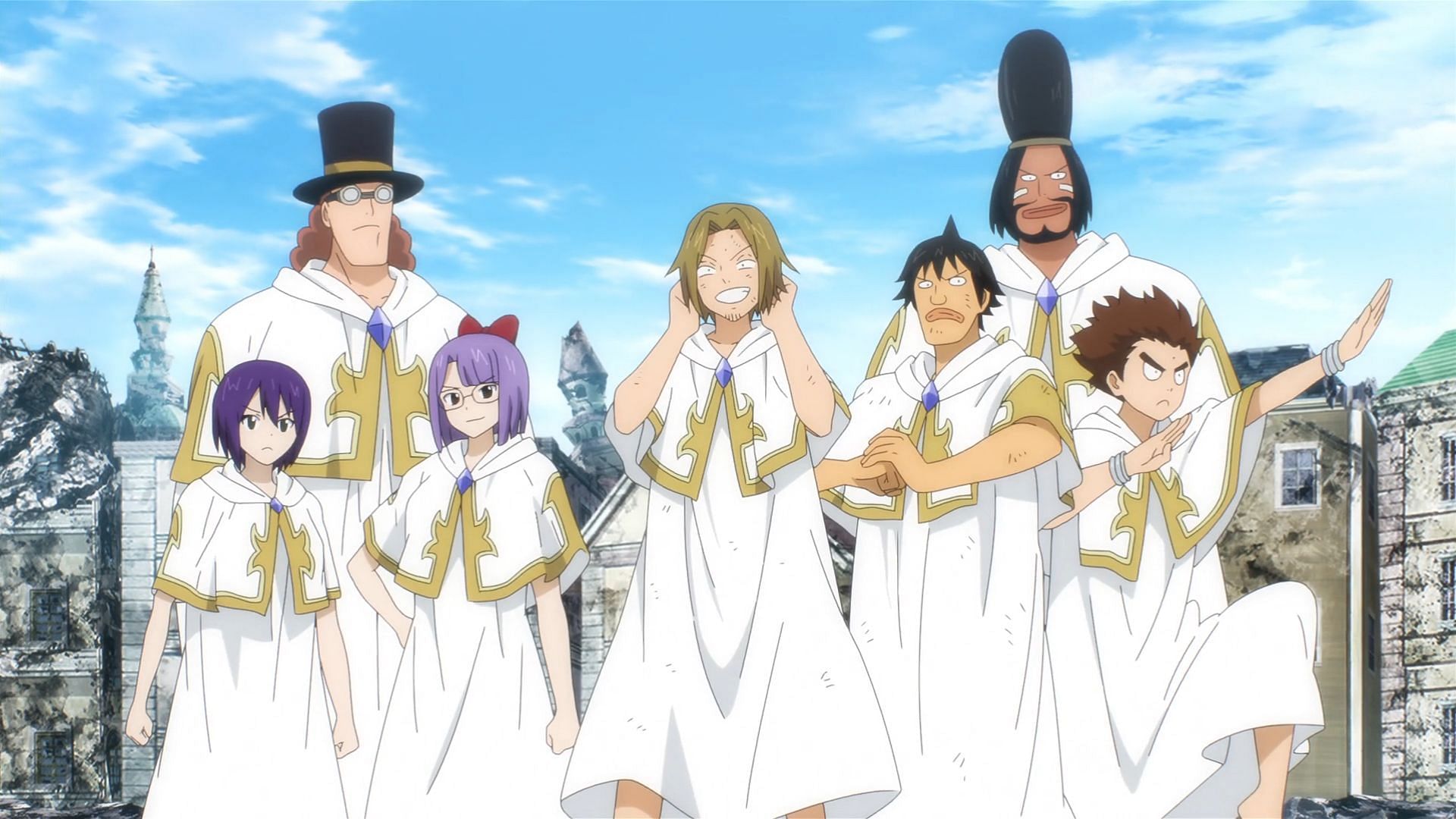 Max and team as shown in the Fairy Tail 100 Years Quest anime (Image via J.C. Staff)